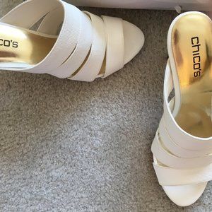 White high heel  sandals